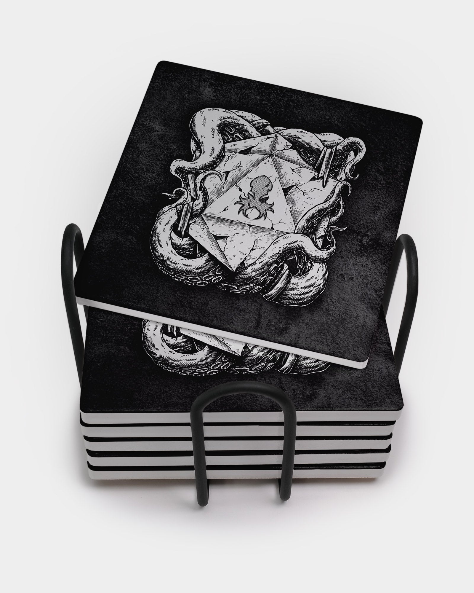 Kraken's D20 Square Coaster